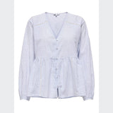 ONLY ONLNORA Shirt White Blue