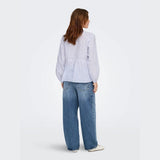 ONLY ONLNORA Shirt White Blue