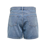 ONLY ONLPHINE High Waist Regular Fit Denim Shorts In Blue Denim