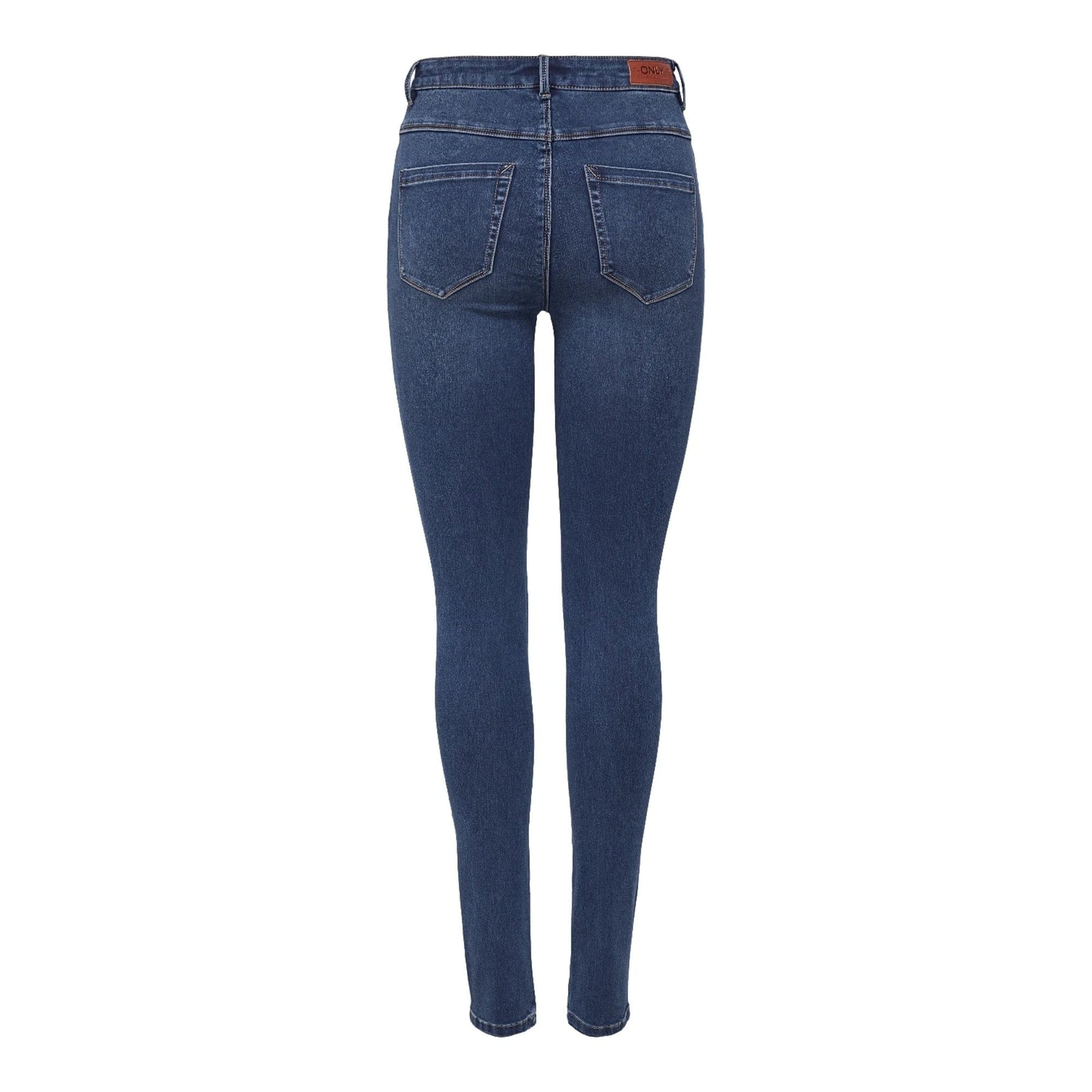 ONLY Onlroyal High Waisted Skinny Fit Jeans Leg 30 in Dark Blue Denim