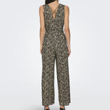 ONLY ONLSAFARI Jumpsuit In Bone White Tiger