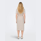 ONLY ONLSIESTA Linen Long Dress In Moonbeam