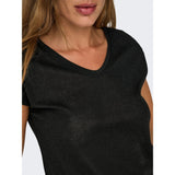 ONLY ONLSILVERY Top In Black