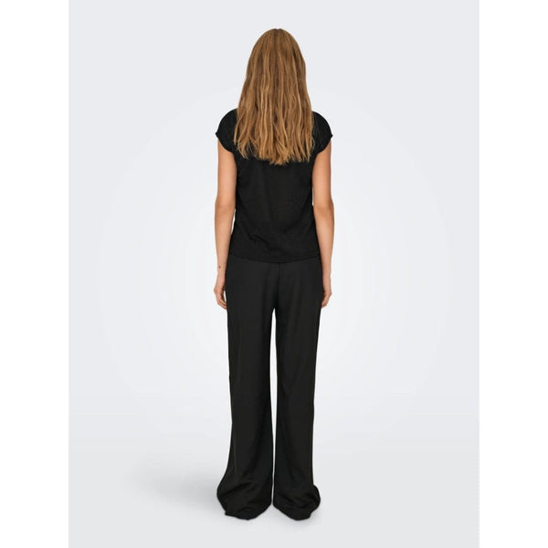 ONLY ONLSILVERY Top In Black