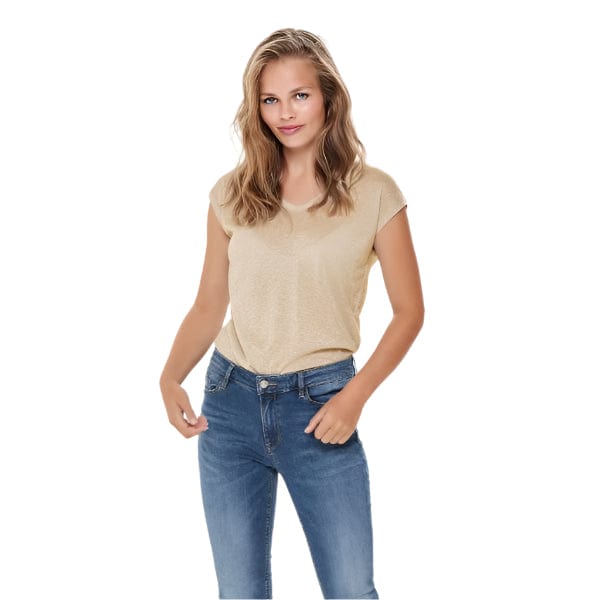 ONLY ONLSILVERY Top In Gold