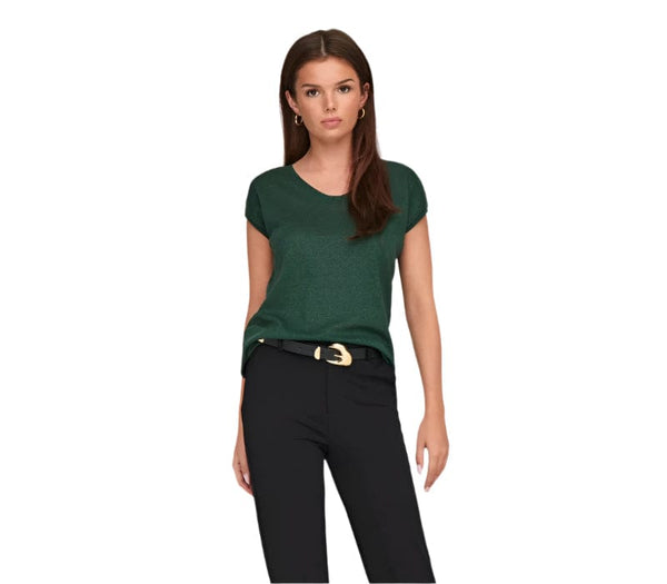 ONLY ONLSILVERY Top IN Green / Sycamore