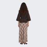 ONLY ONLSIMONI 3/4 Knitted Pullover In Coffee Bean