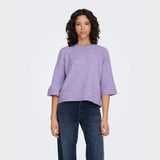 ONLY ONLSIMONI Knitted Pullover In Chinese Violet