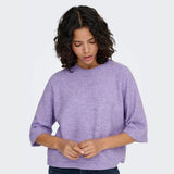 ONLY ONLSIMONI Knitted Pullover In Chinese Violet