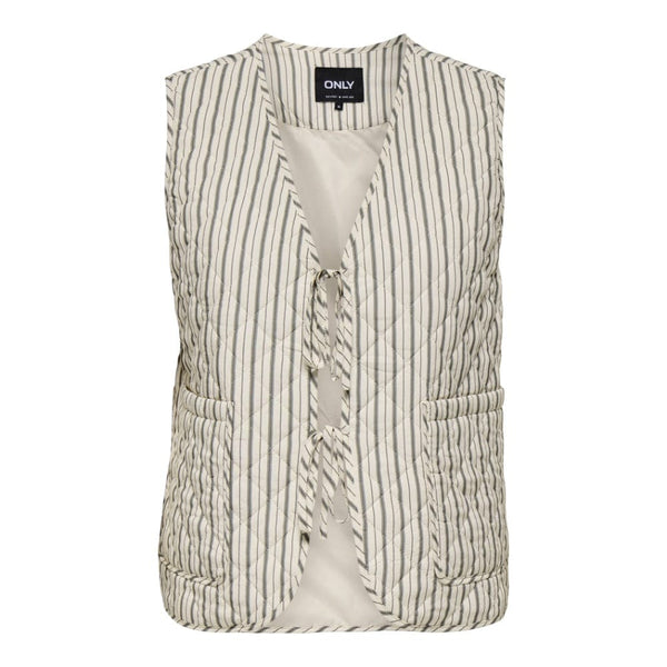 ONLY ONLSMILLA Quilted Stripe Waistcoat
