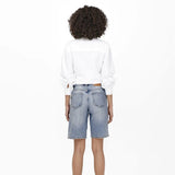 ONLY ONLSONNY High waist Regular Fit Denim shorts In Blue / Light Blue Denim