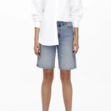 ONLY ONLSONNY High waist Regular Fit Denim shorts In Blue / Light Blue Denim