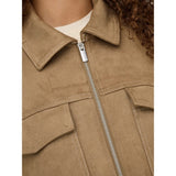 ONLY ONLSTINA Jacket In Cocoa Créme