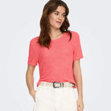 ONLY ONLSUNNY Knitted Top In Sugar Coral
