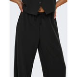 ONLY ONLTHANA LIFE Wide Casual Pant In Black