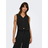 ONLY ONLTHANA Tailored Waistcoat In Black