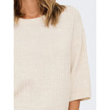 ONLY ONLTHEA Pullover Knit In Pumice Stone
