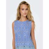 ONLY ONLTULUM Top In Blue Bonnet