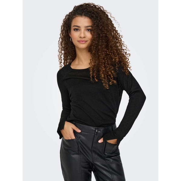 ONLY ONLVIENNA Knitted Pullover In Black