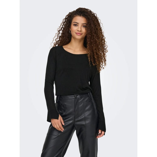 ONLY ONLVIENNA Knitted Pullover In Black