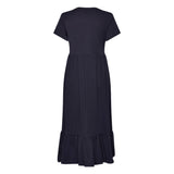 ONLY Peplum Calf Dress In Night Sky