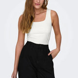 ONLEA Reversable Tank top in White/Cloud Dancer