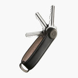 Orbitkey Key Organizer Leather Silver Charoal/Grey
