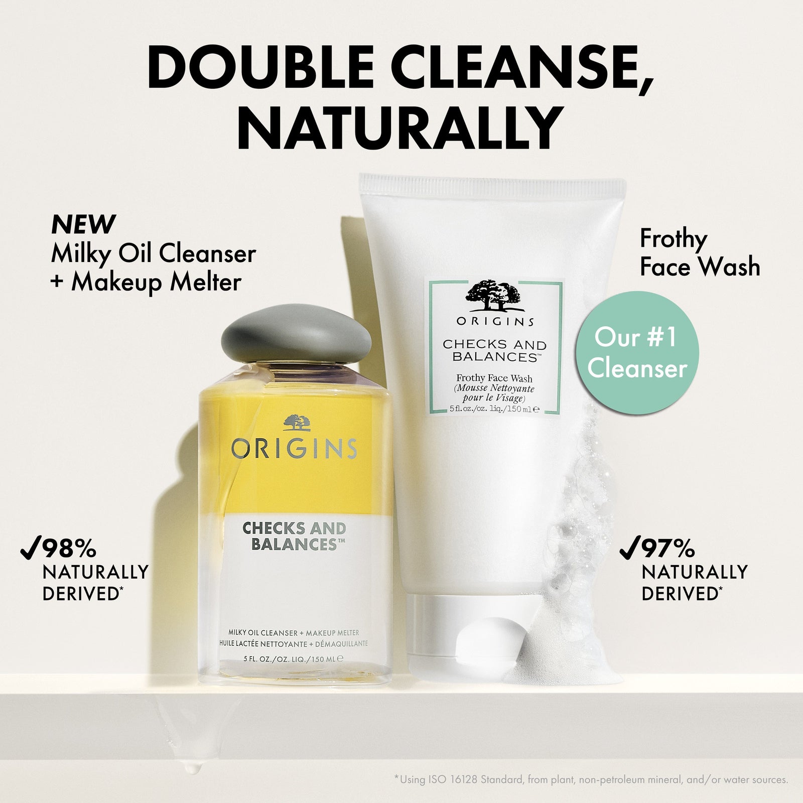 Origins Checks and Balances Milk to Oil Cleanser + Makeup Melter 150ml