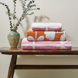 Orla Kiely Cut Stem Tulip/Paprika 70X125Cm Bath Towel