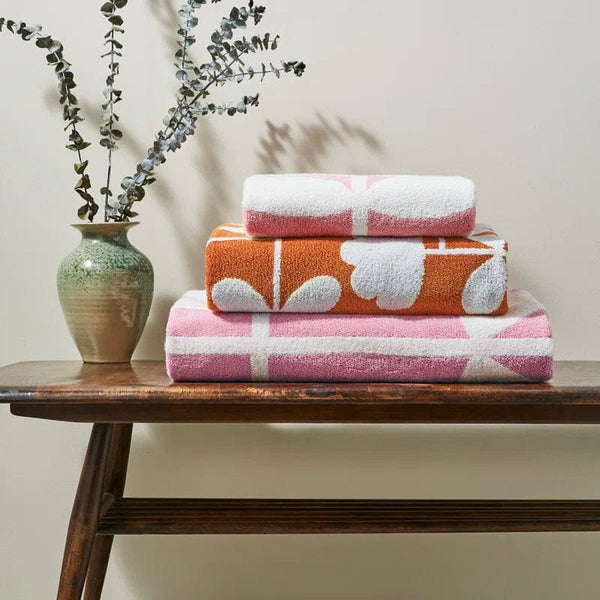 Orla Kiely Cut Stem Tulip/Paprika 70X125Cm Bath Towel