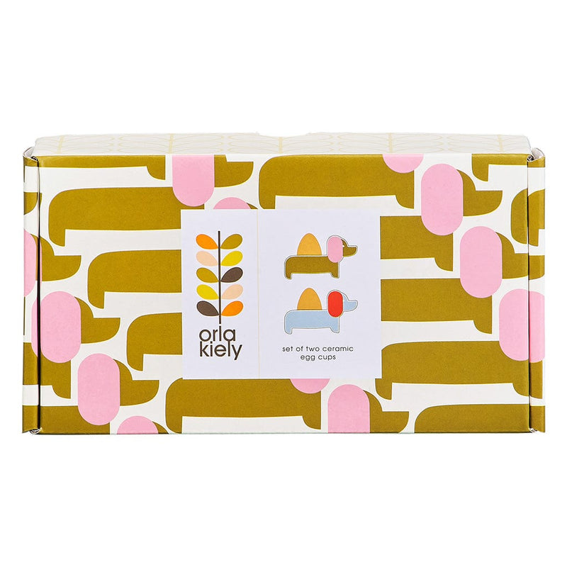 Orla Kiely Dachshund Egg Cups, Set Of 2
