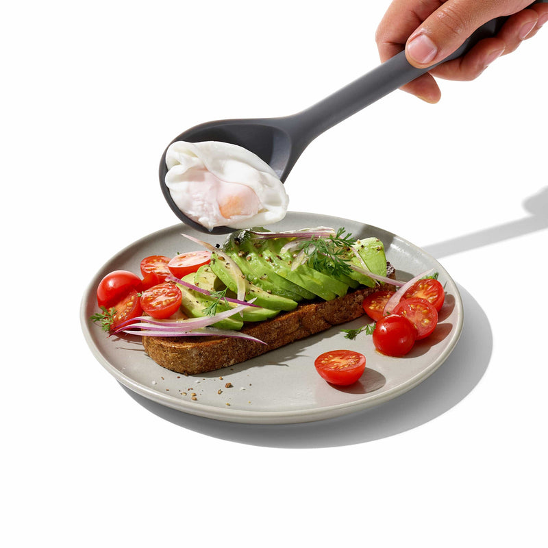 OXO Peppercorn Silicone Slotted Spoon