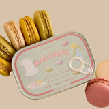 Paddywax Bistro Amber & Pistachio Macaron Printed Tin Candle