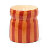 Paddywax Cabana Striped Ceramic Spiced Apple Candle 6.5oz