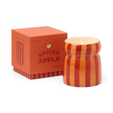 Paddywax Cabana Striped Ceramic Spiced Apple Candle 6.5oz