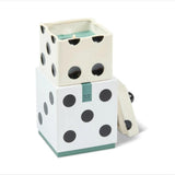 Paddywax Lucky Dice 10oz Ceramic Green Wax Candle Misted Lime