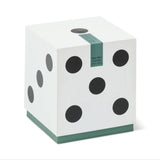 Paddywax Lucky Dice 10oz Ceramic Green Wax Candle Misted Lime