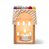 Paddywax No. 10 Gingerbread House Style Incense & Tea Light Holder