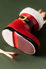 Paddywax Santa Boot Matches Holder (25 Pcs) In Red