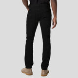 PAIGE Transcend Federal 34" Slim Straight Jean In Black Shadow