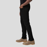 PAIGE Transcend Federal 34" Slim Straight Jean In Black Shadow