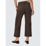 PAIGE Anessa High Waist Jeans In Rich Chocolate