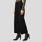 PAIGE Anessa Wide Leg Jean In Black Shadow