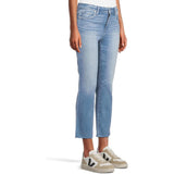 PAIGE Cindy Crop Seamed Belt Loops Raw Hem In Mesmerize