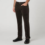 PAIGE Federal 32" Slim Straight Pant Midnight Brown