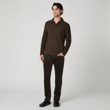 PAIGE Federal 32" Slim Straight Pant Midnight Brown