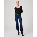 PAIGE Mason Ankle Straight Jean in Cirques Dark Blue