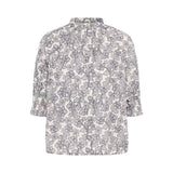 Part Two AlmerasPW Shirt In Navy Leaf Print