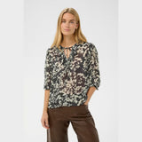 Part Two AlviaPW Blouse In Midnight Art Flower