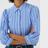 Part Two AnaisPW Shirt In Blue Stripe